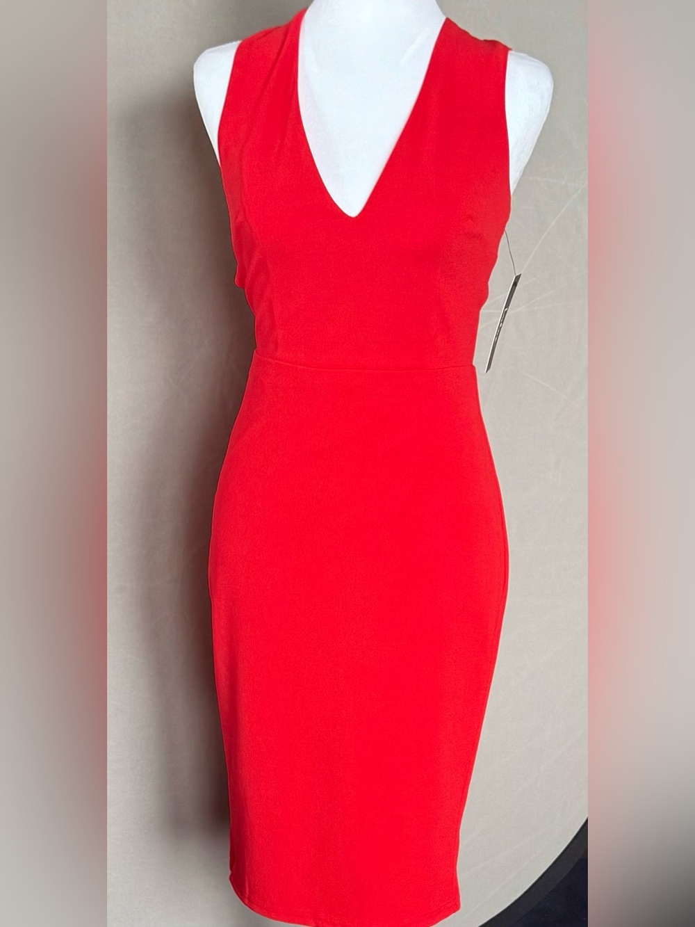 Lulu’s cross back midi dress. Size small